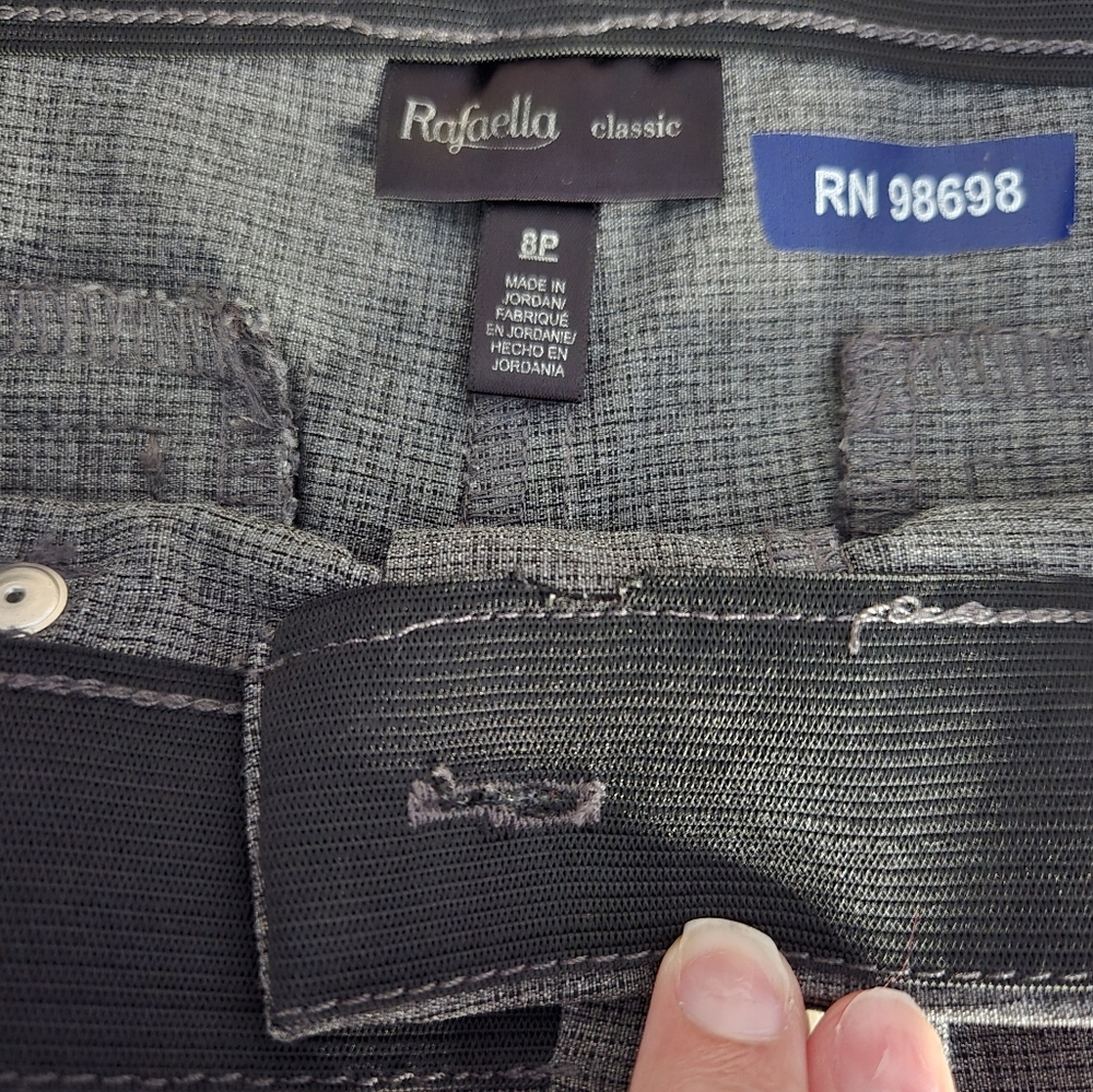 Rafaella Women's Gray Dress Pants Size 8P - Picture 2 of 5